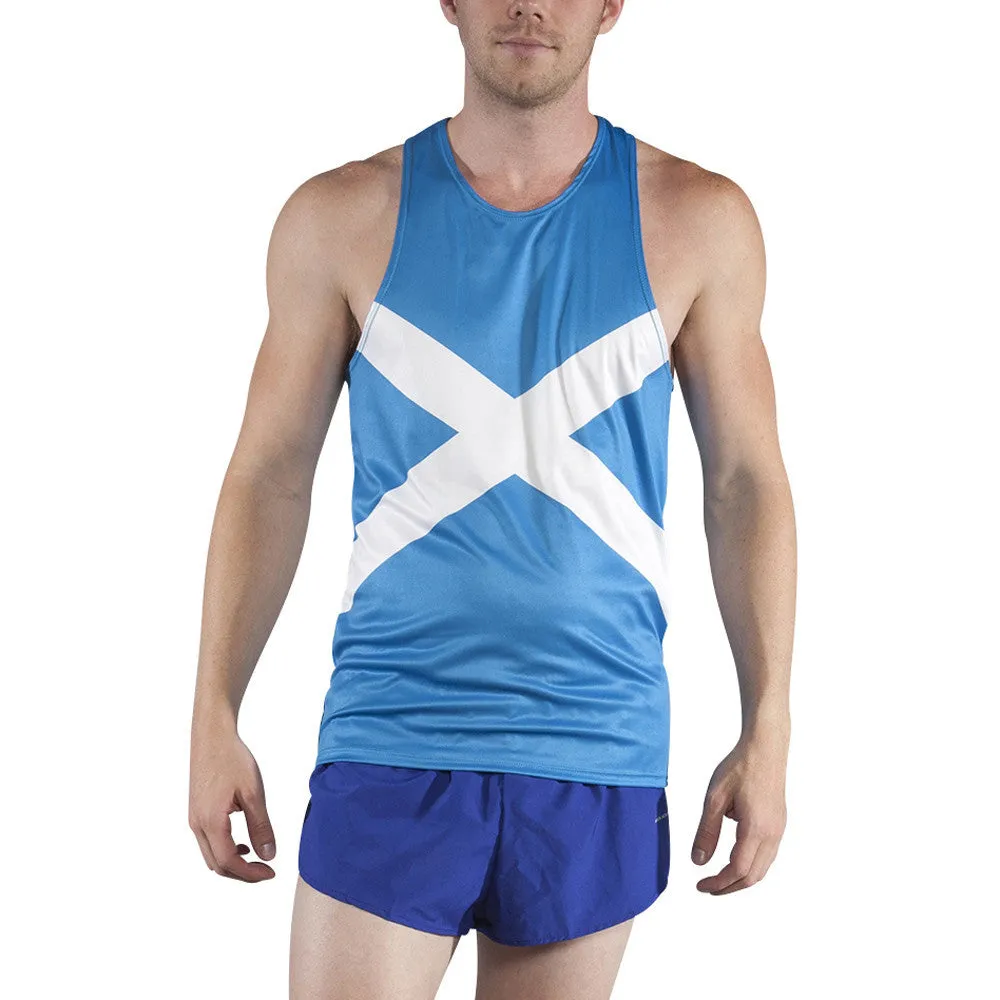 Men's Printed Singlet- Scotland