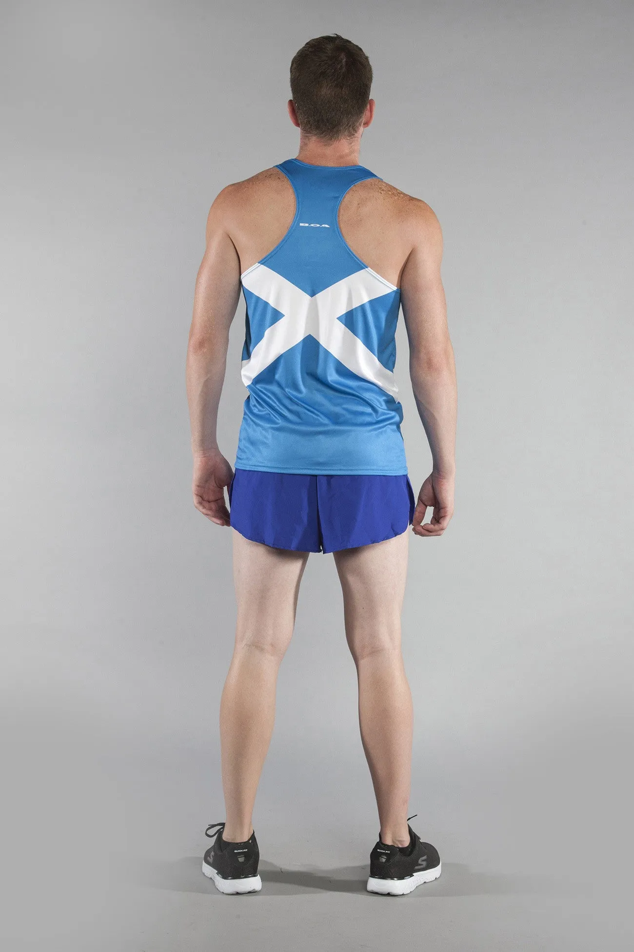 Men's Printed Singlet- Scotland