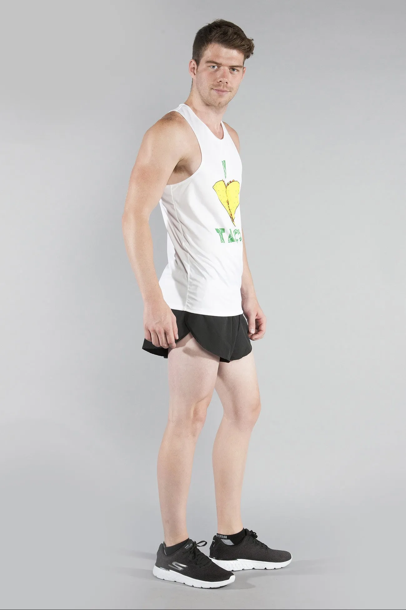 MEN'S PRINTED SINGLET- TACO!