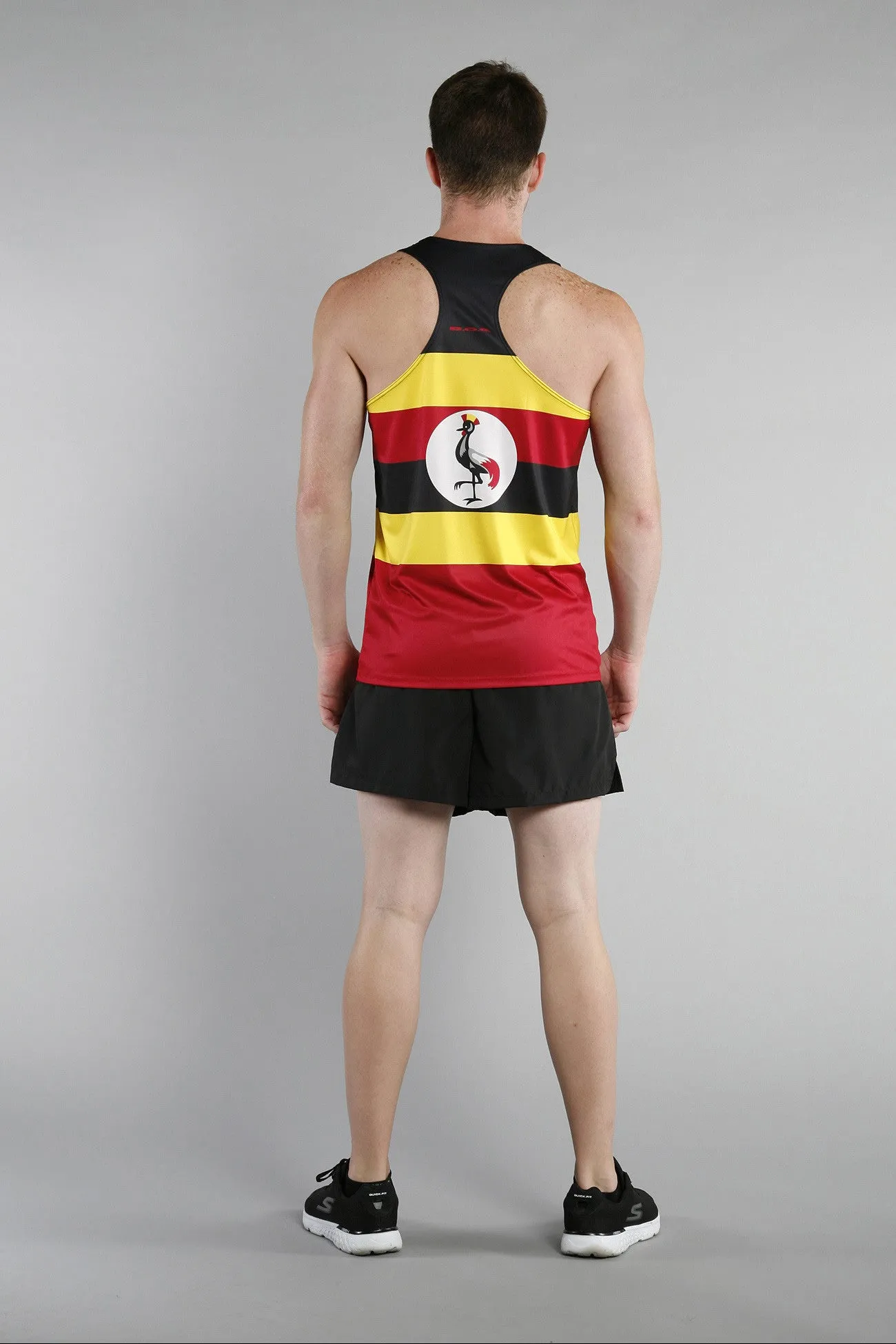 Men's Printed Singlet- Uganda