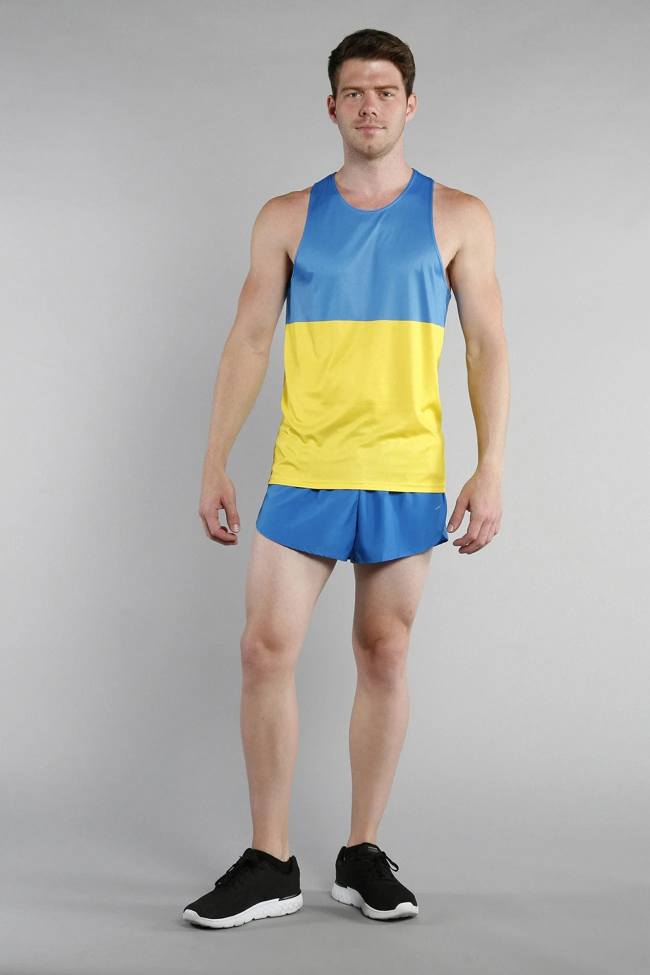 Men's Printed Singlet- Ukraine