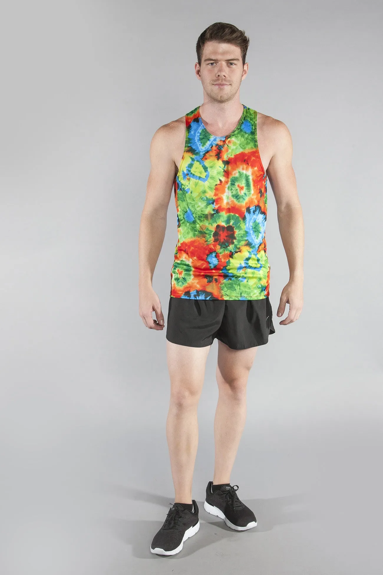 Men's Printed Singlet- Woodstock