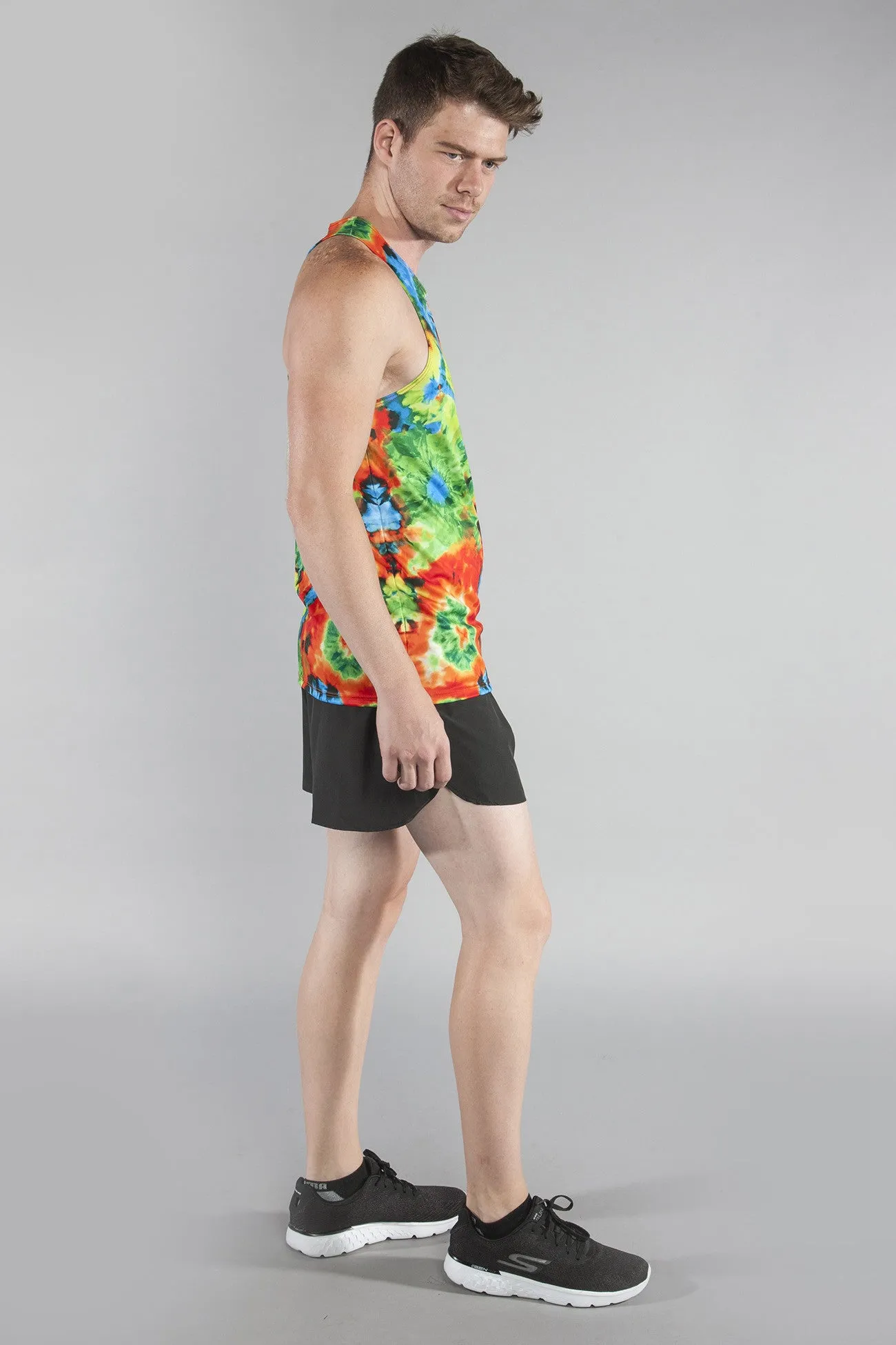 Men's Printed Singlet- Woodstock