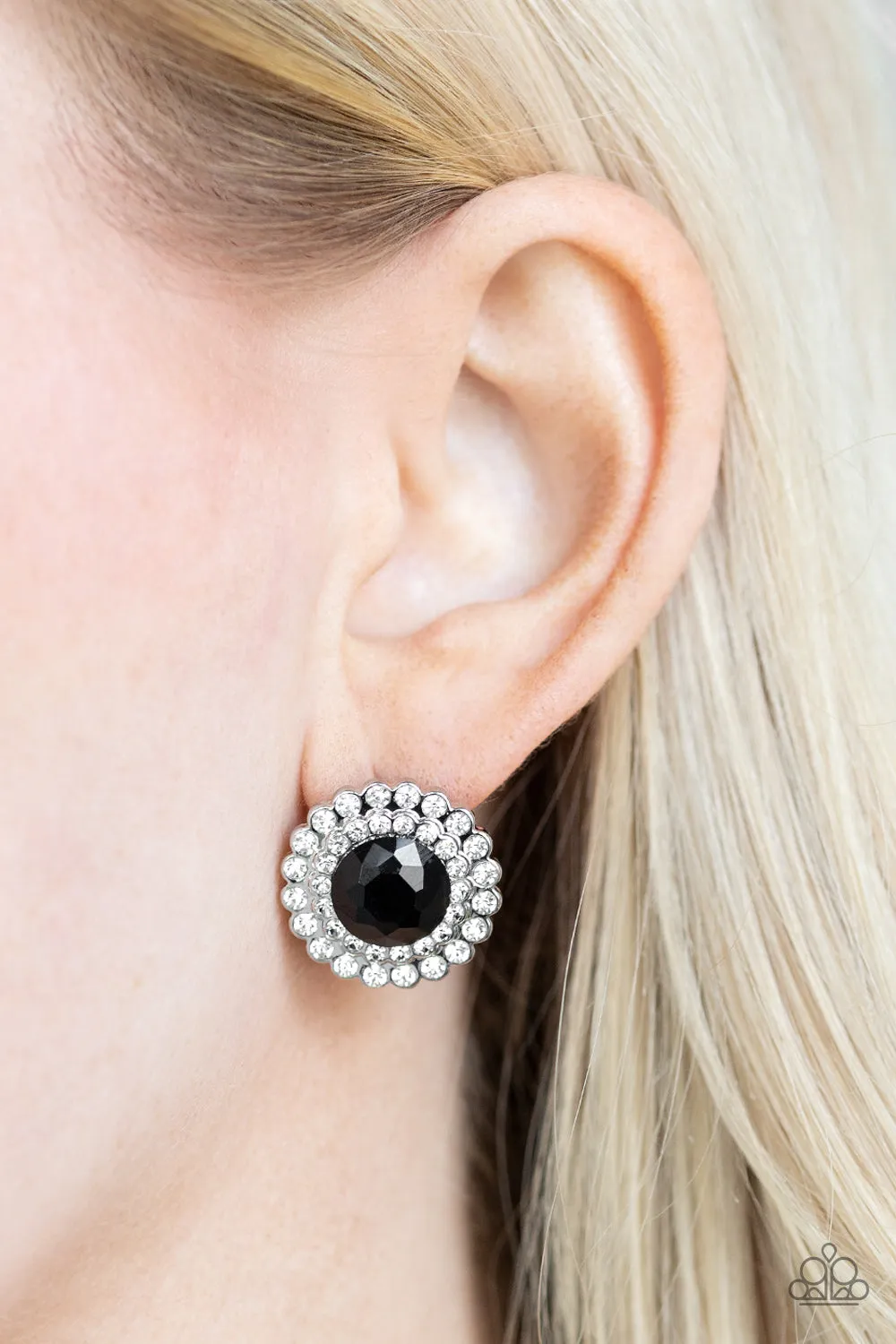 My Second Castle - Black Post Earring