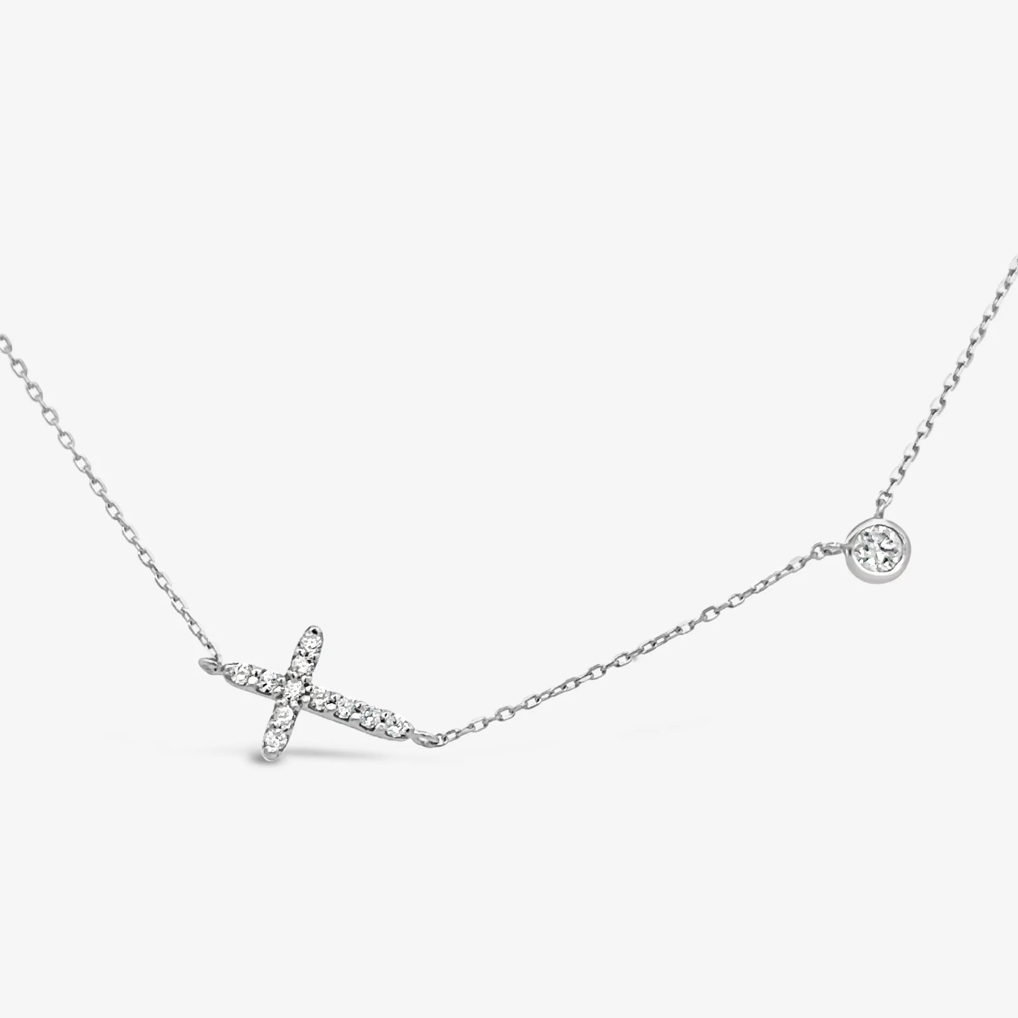 North Star & Horizon Cross Necklace