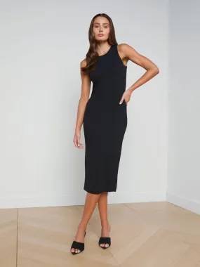 NURA RACERBACK MIDI DRESS - L'AGENCE