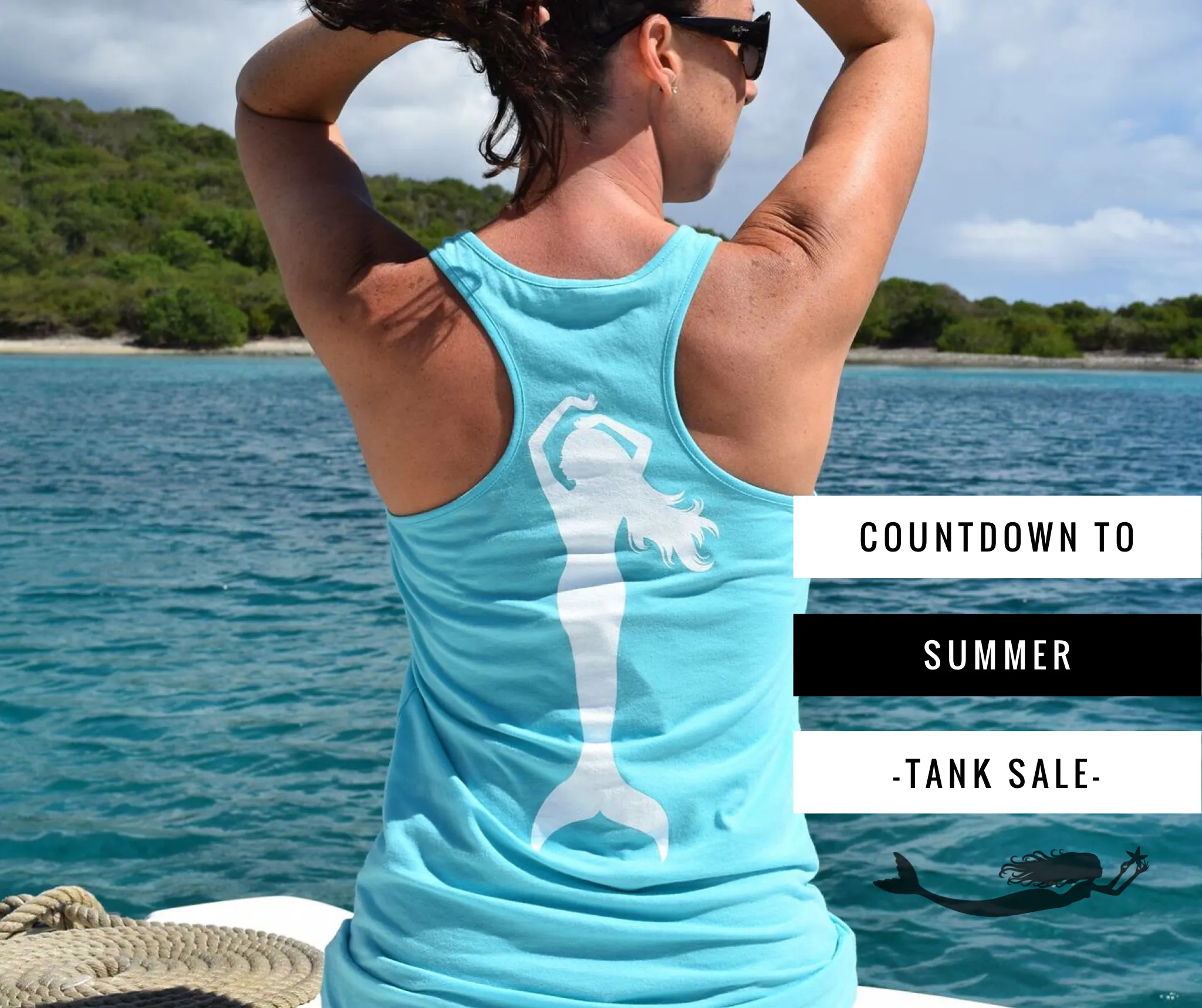 OMG Mermaid Racerback Tank