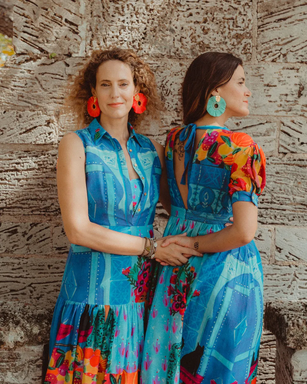 Orange Wild Flower Earrings