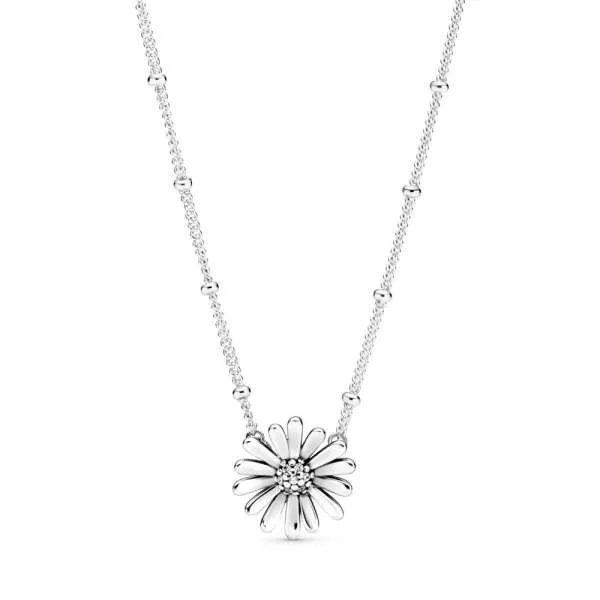 Pavé Daisy Flower Collier Necklace 398964CO1-45