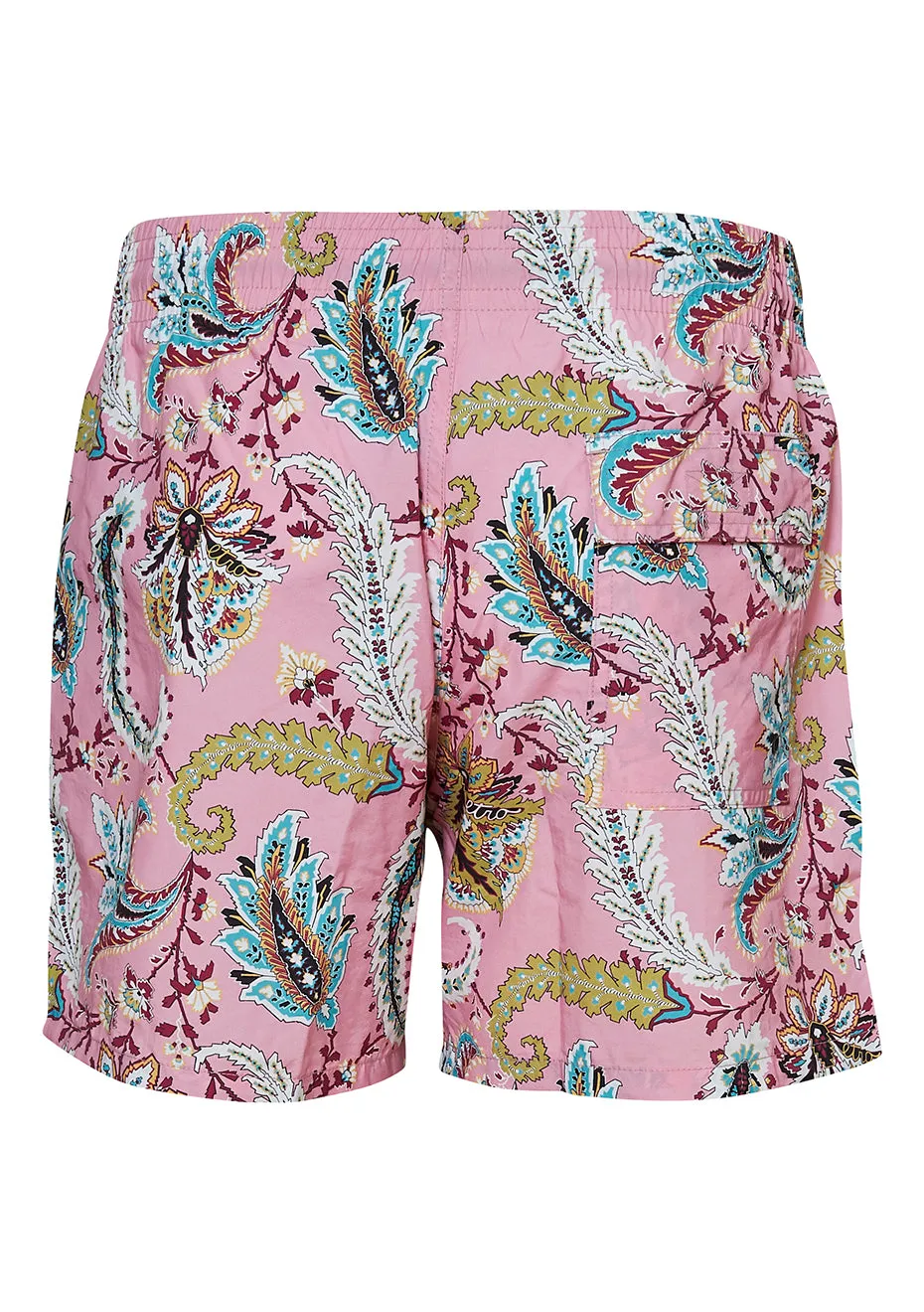 Pink Paisley Swim Shorts