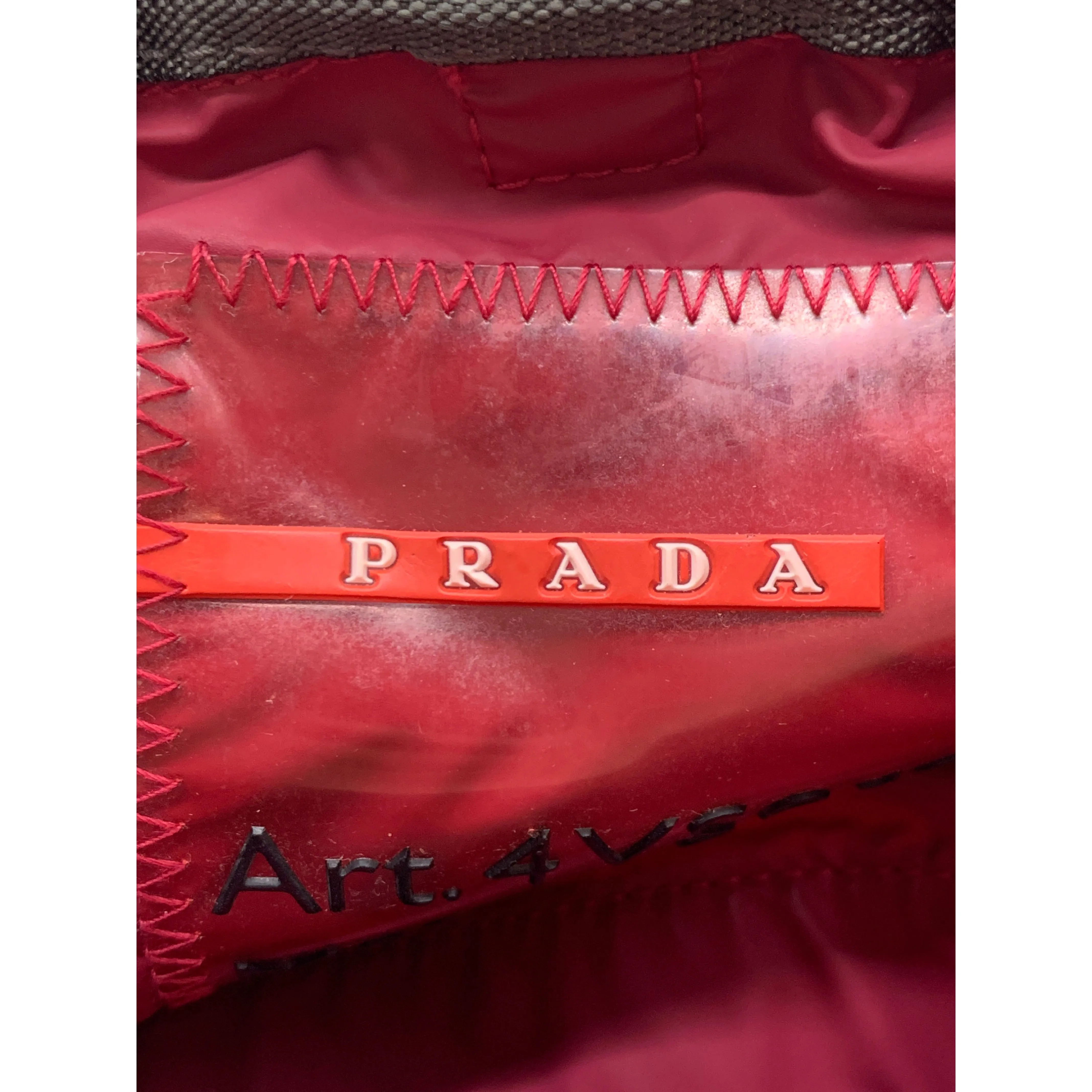 #PRADA SPORT/Boston Bag/RED/Nylon/Plain