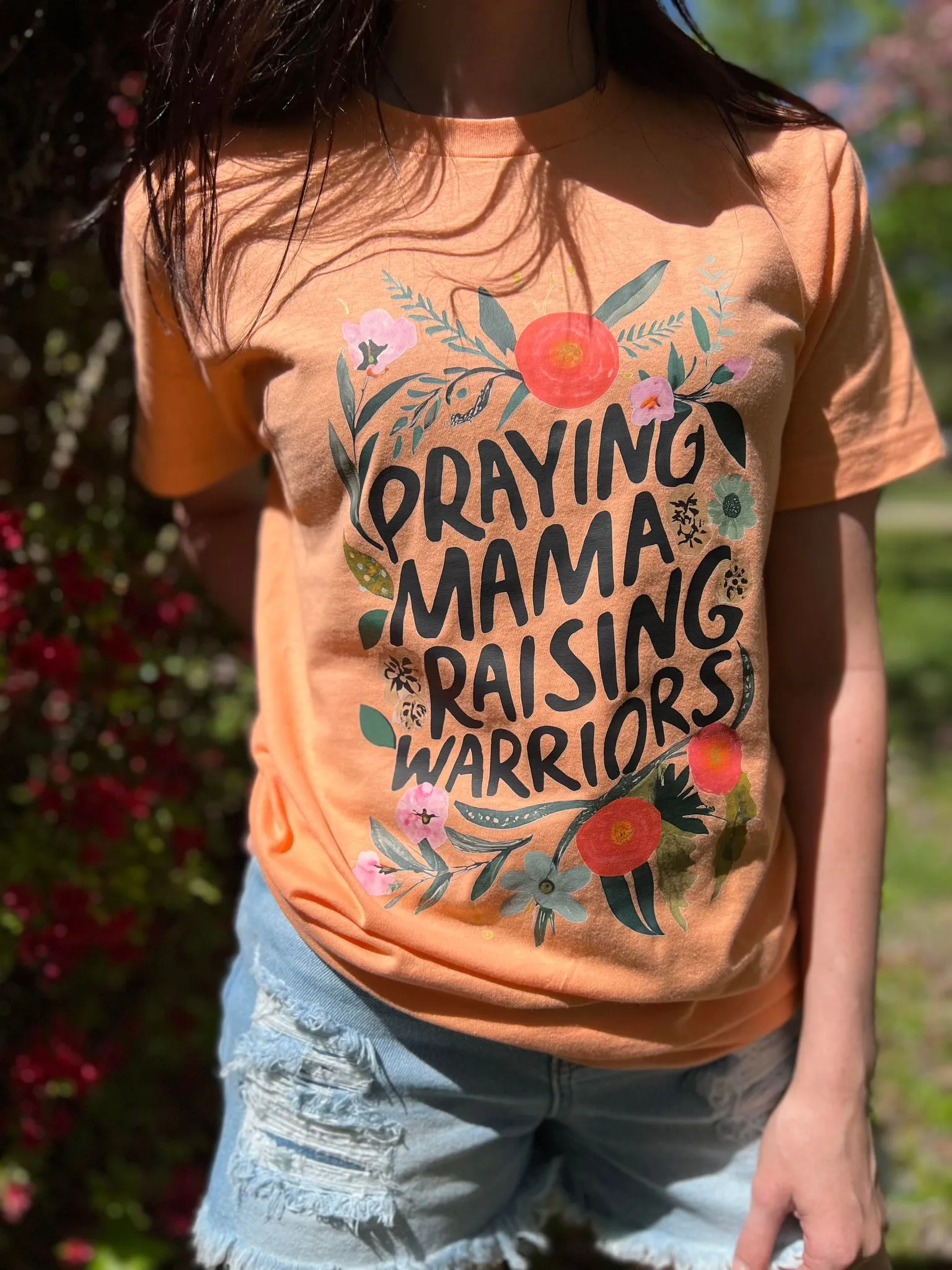 Praying Mama Raising Warriors Tee