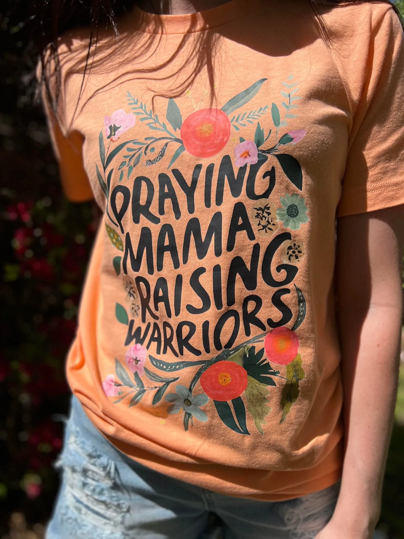 Praying Mama Raising Warriors Tee