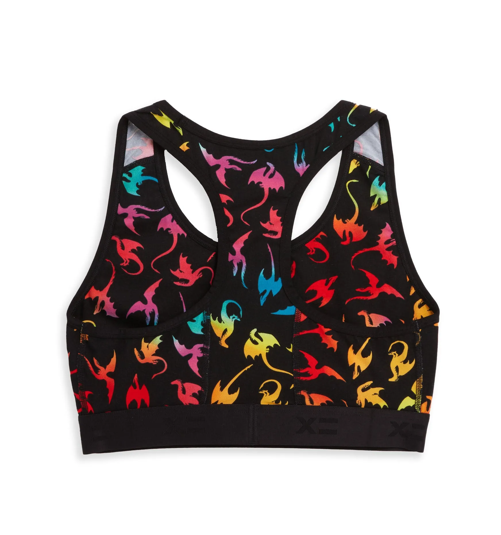 Racerback Soft Bra - Rainbow Dragon