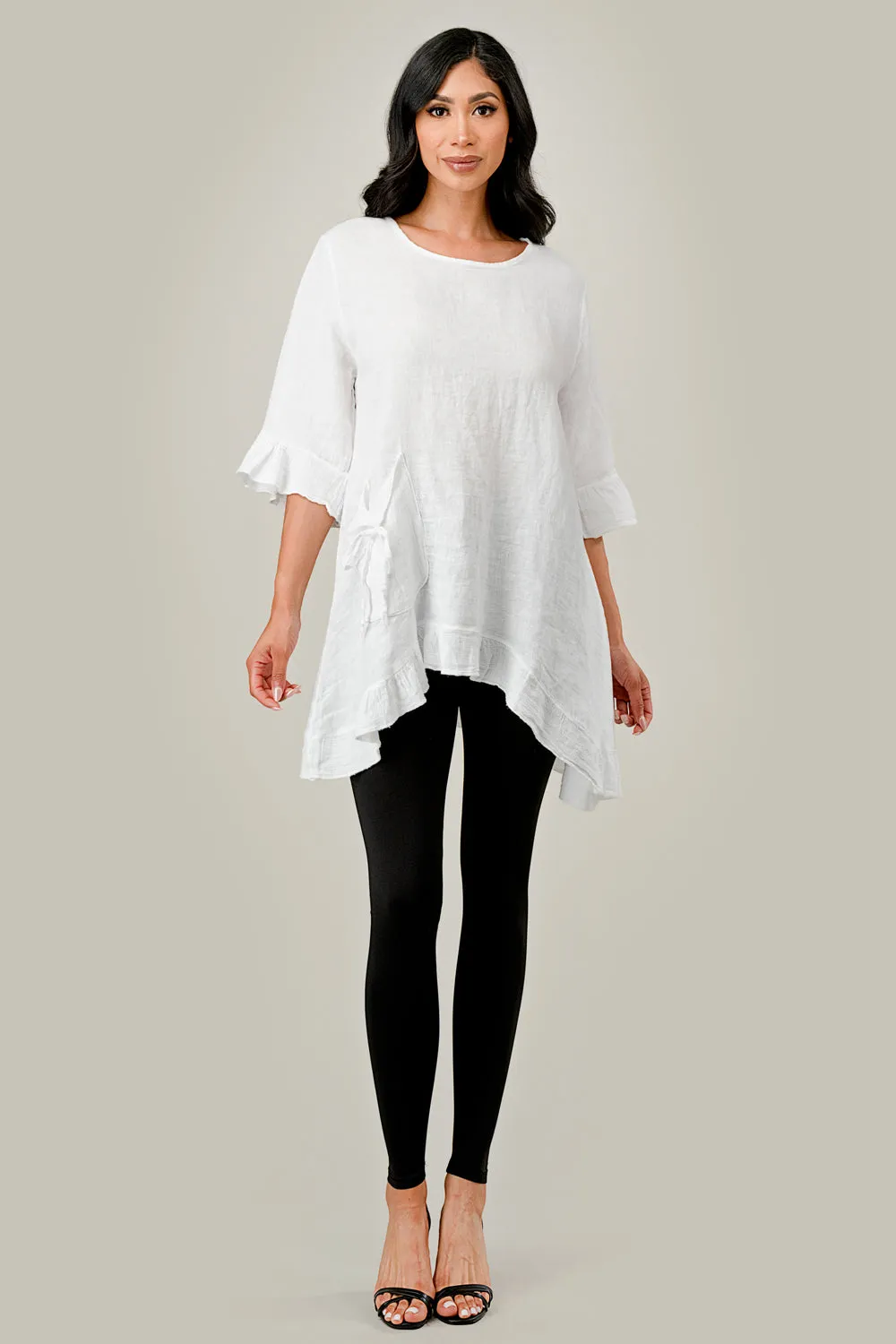 Raw Moda Single Pocket Linen tunic