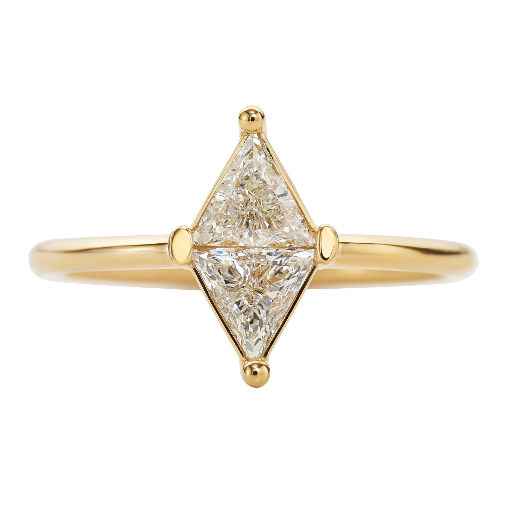 Rhombus Diamond Ring