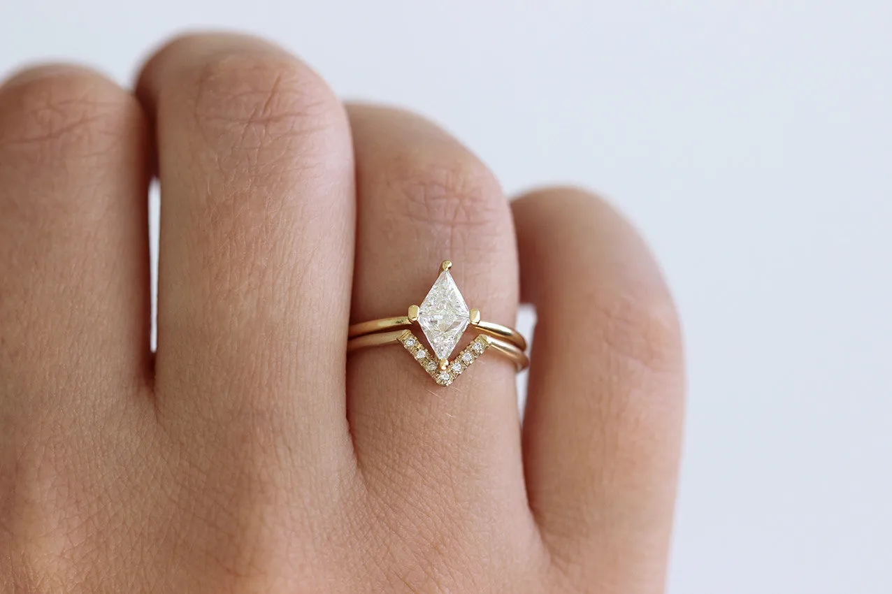 Rhombus Diamond Ring