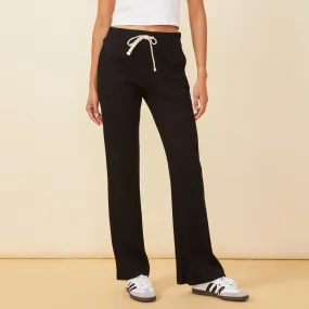 Rib Straight Leg Pant