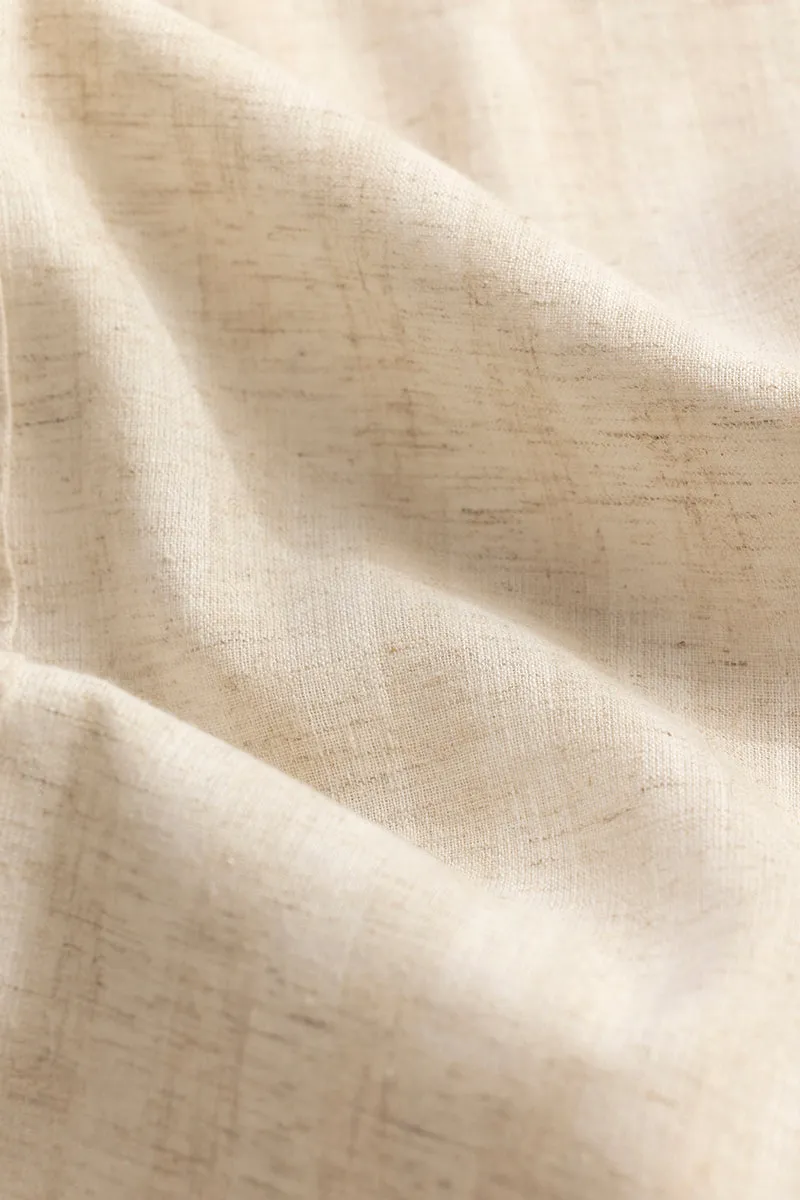 SlimStripe Beige Linen Shirt