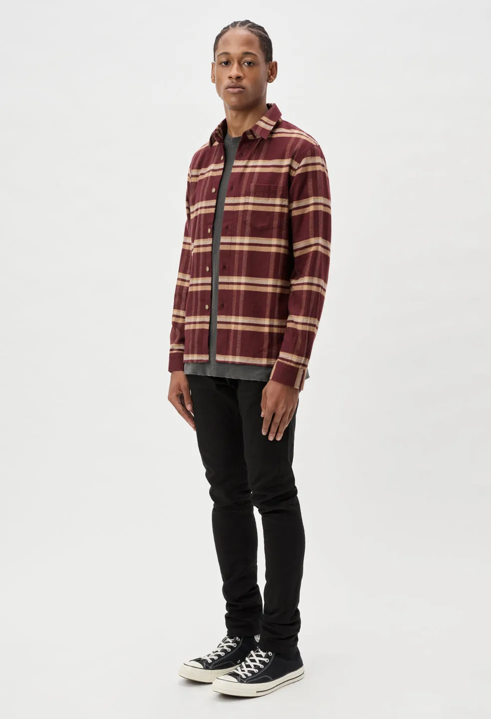 Sly Cotton Straight Hem / Pico Check