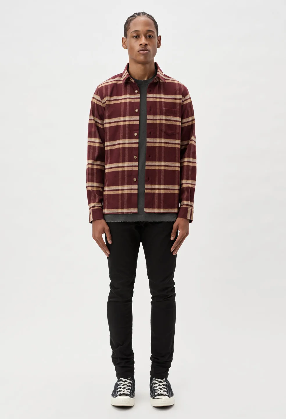 Sly Cotton Straight Hem / Pico Check