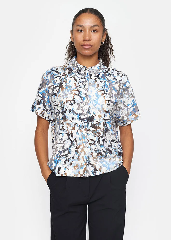 Soft Rebels Mela Freedom SS Shirt SR124-708 Blurred Flower Regatta