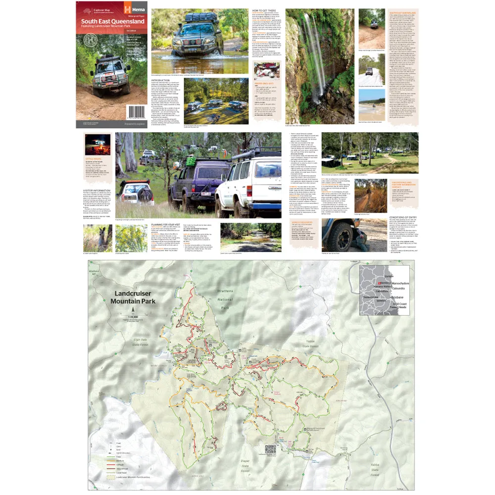 South East Queensland Map with Landcruiser Mountain Park - 1st Edition