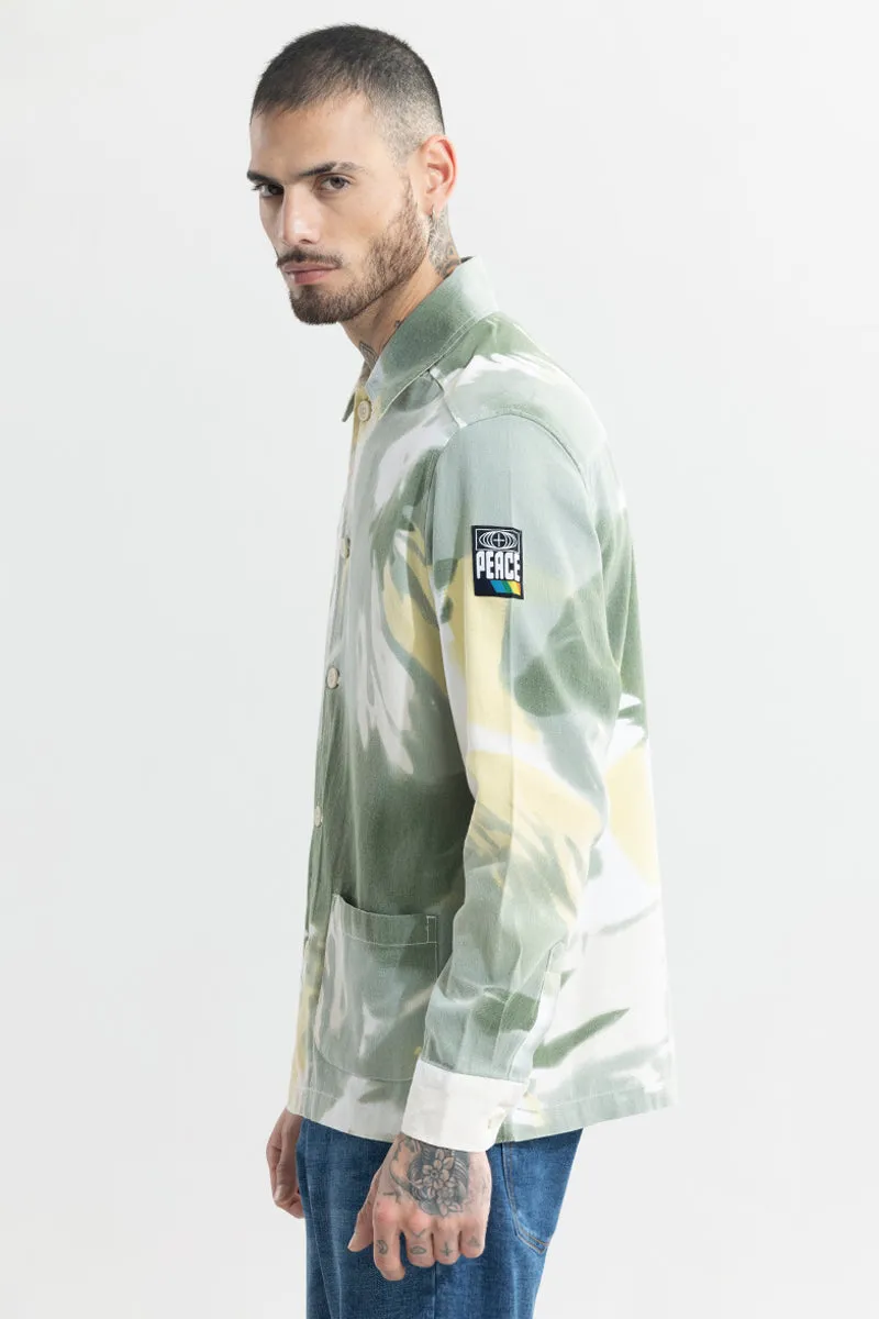 Splash Vibrance Green Overshirt