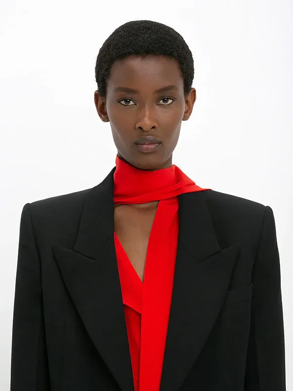 Square Shoulder Jacket in Black