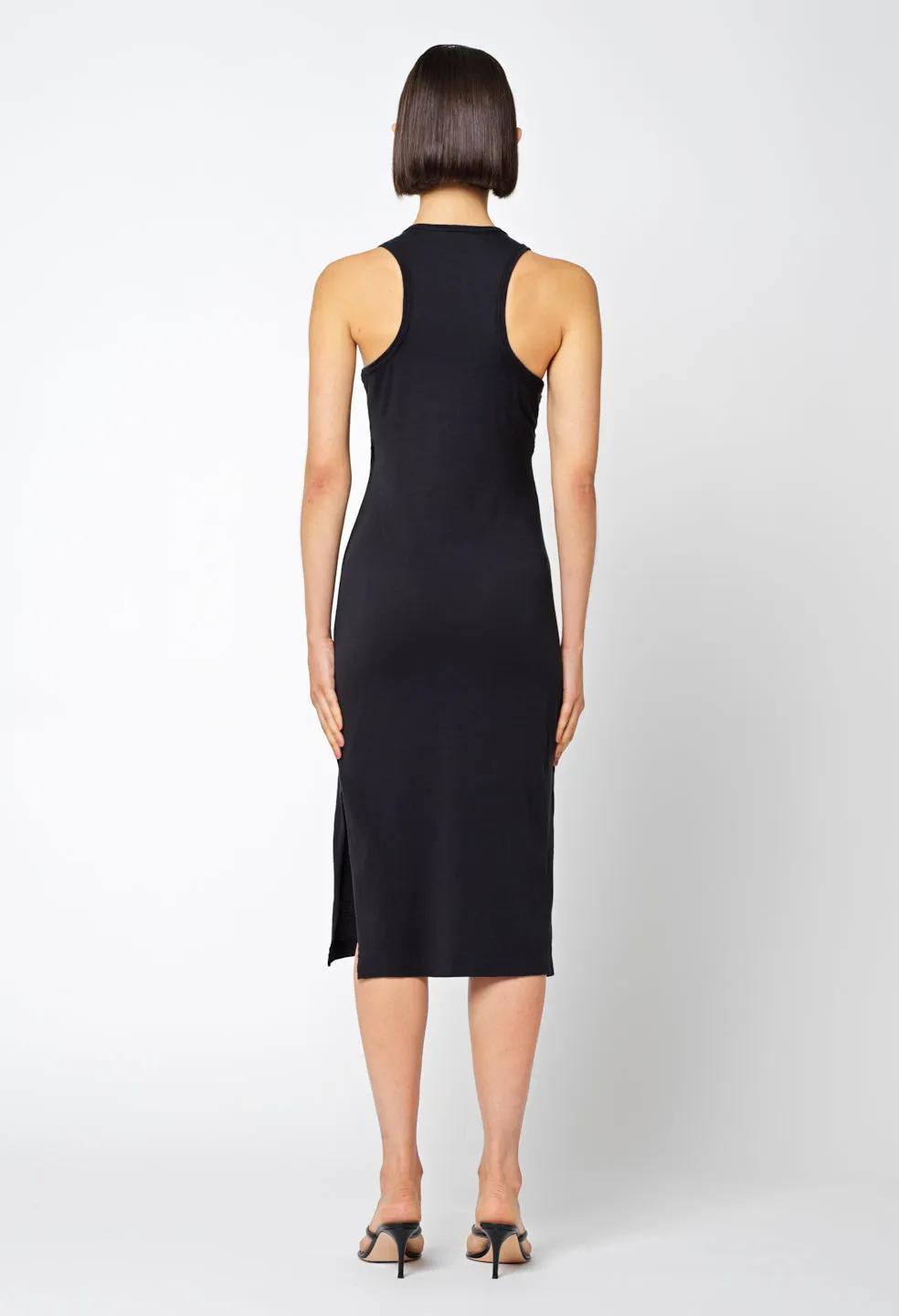 Supima Racerback Midi Dress / Black