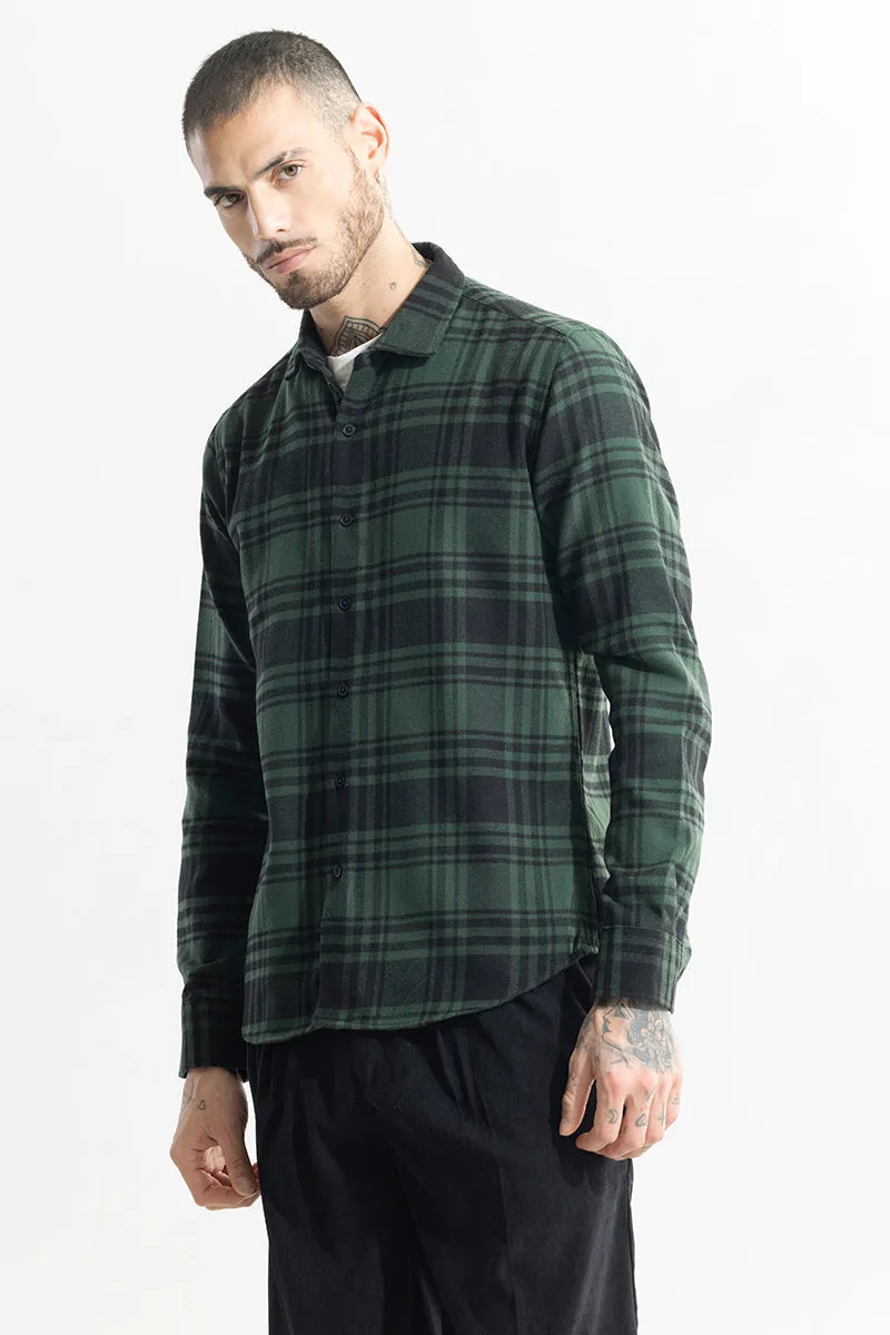 Tartan Grid Green Checks Shirt