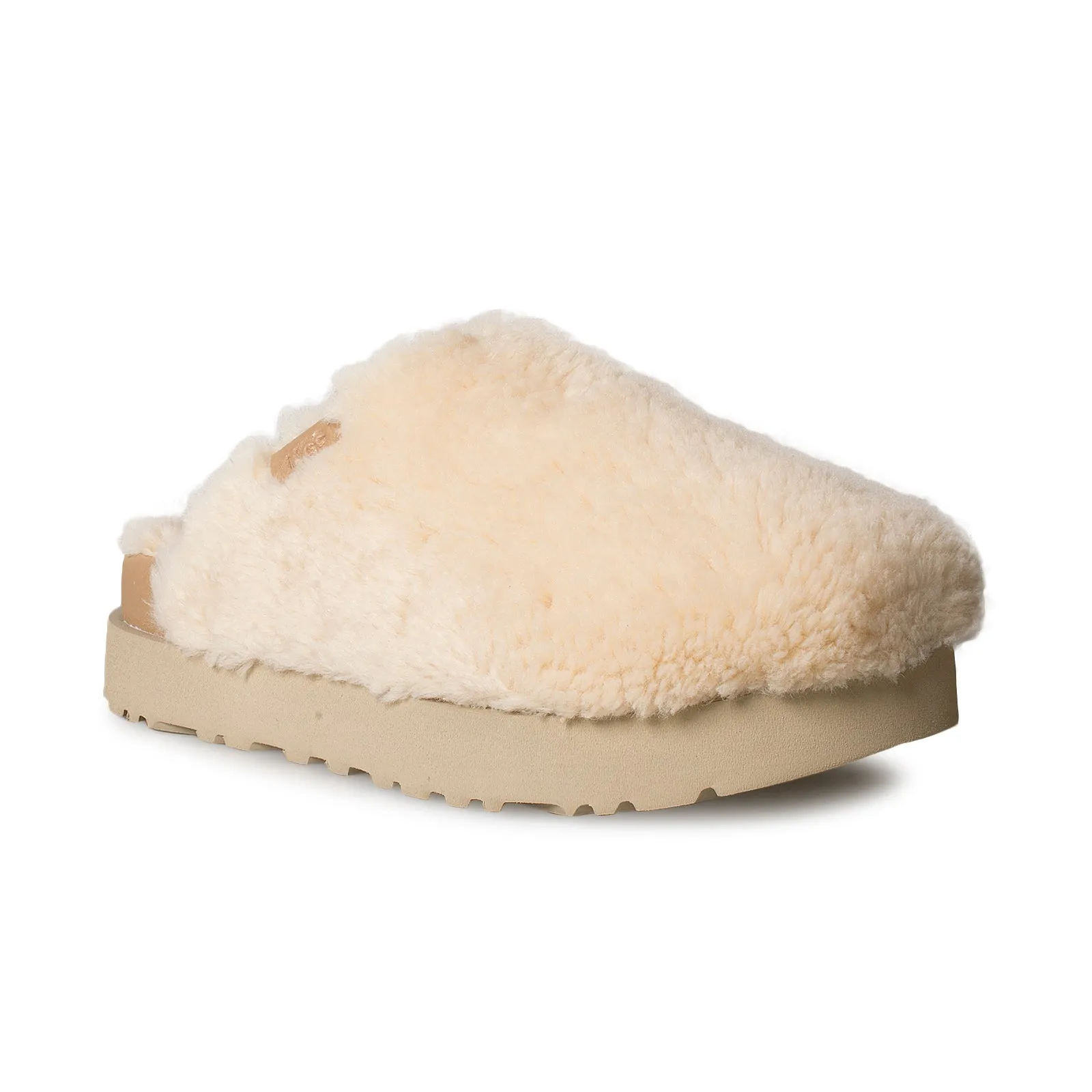 UGG Fuzz Sugar Slide Natural Slippers - Women's