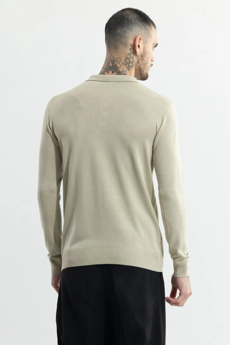 Urban Edge Beige Polo T-Shirt