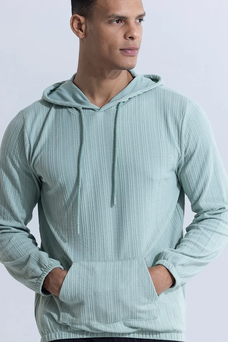 Vibrant Veins Mint Green Hoodie