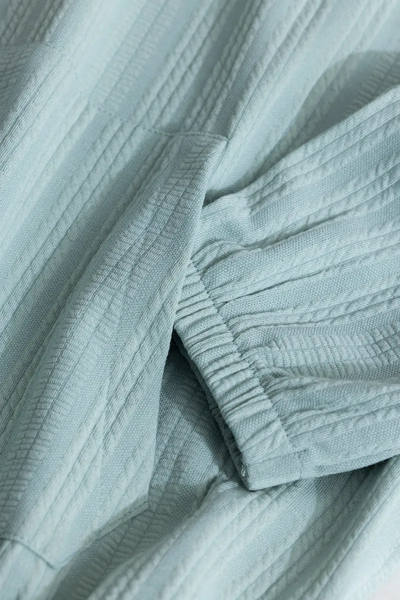 Vibrant Veins Mint Green Hoodie