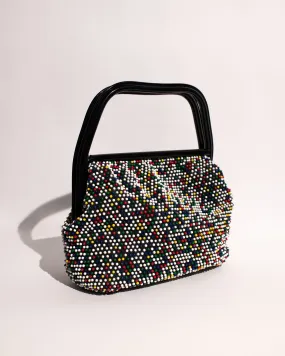 Vintage 1950 Reversible Bubble Bead Bag