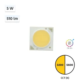 YUJILEDS CRI 95  5W COB LED 3200K 5600K - 135XL - 10pcs