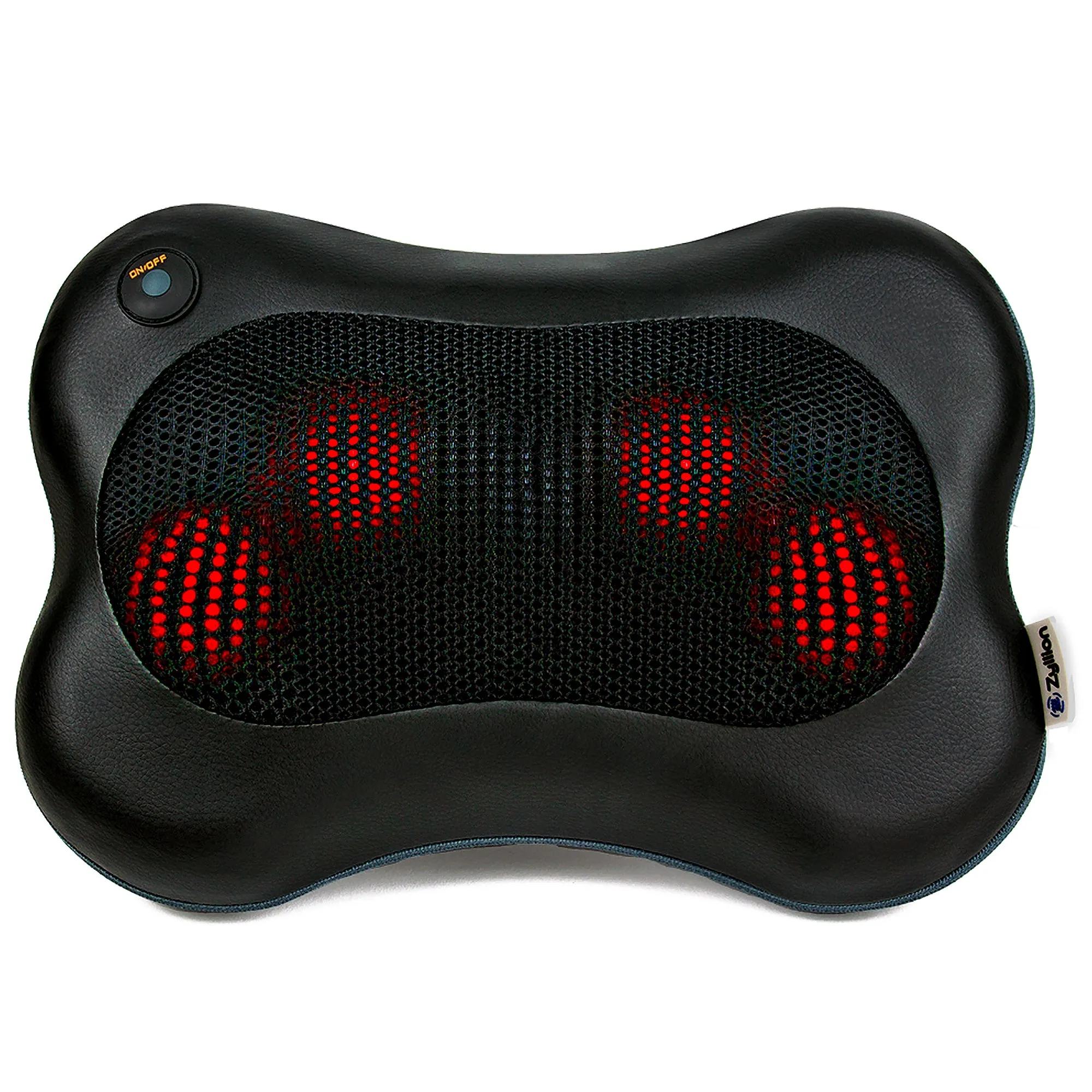 Zyllion Shiatsu Back and Neck Massager Pillow with Heat and Wired Connection (ZMA-13)